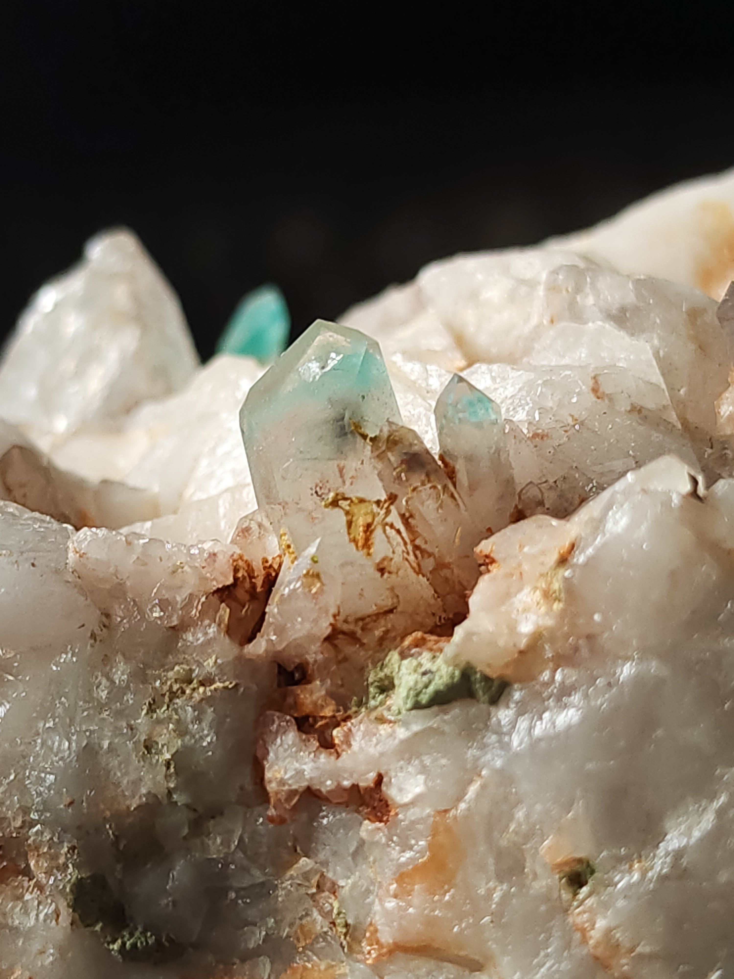 Ajoite In Quartz imported from South Africa