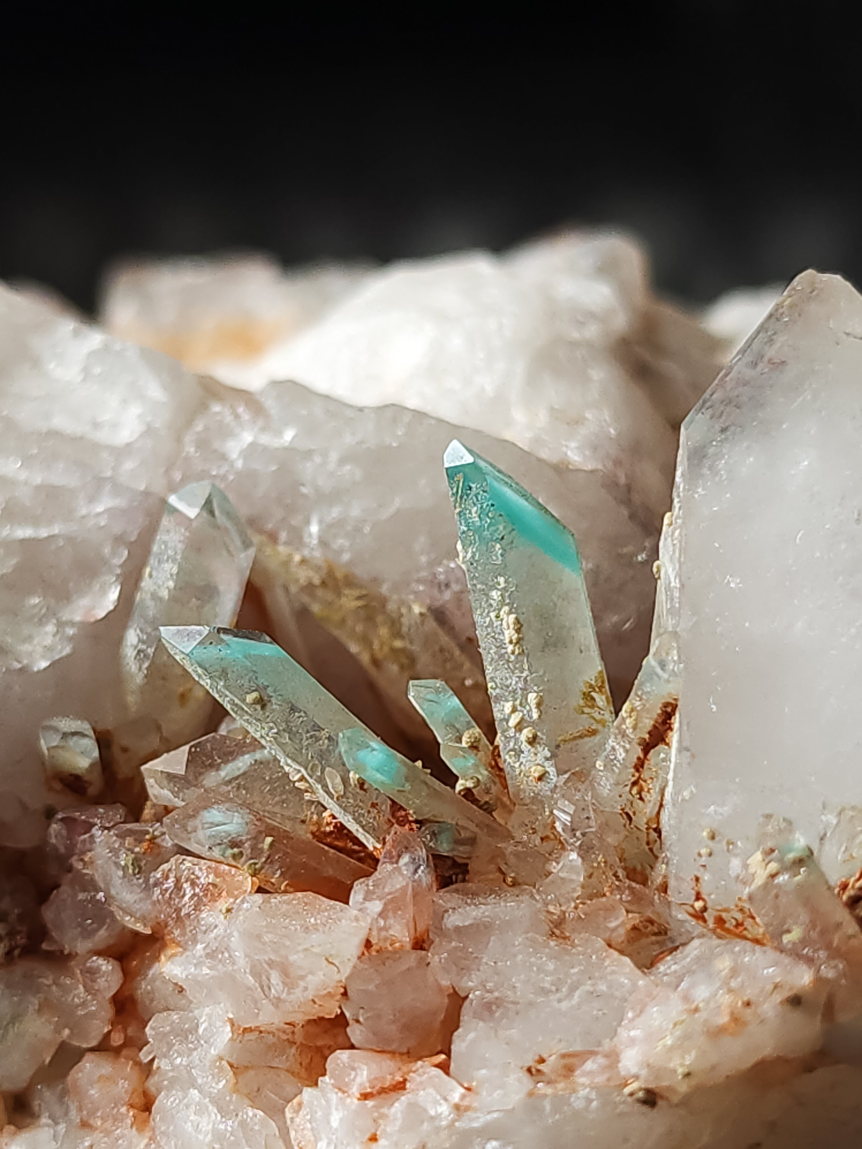 Ajoite In Quartz imported from South Africa