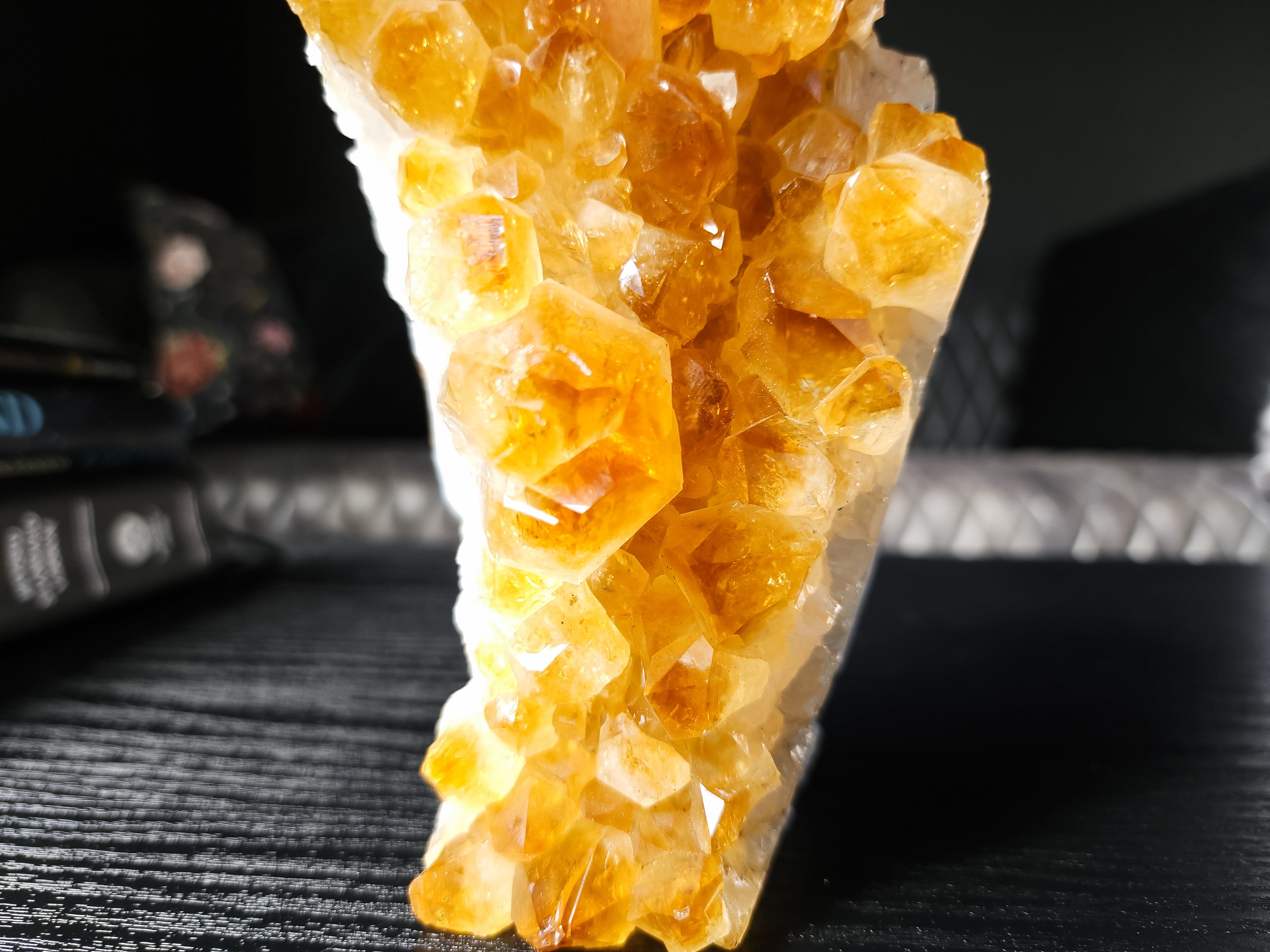Curvy Citrine Geode - Brazil - 2253 grams