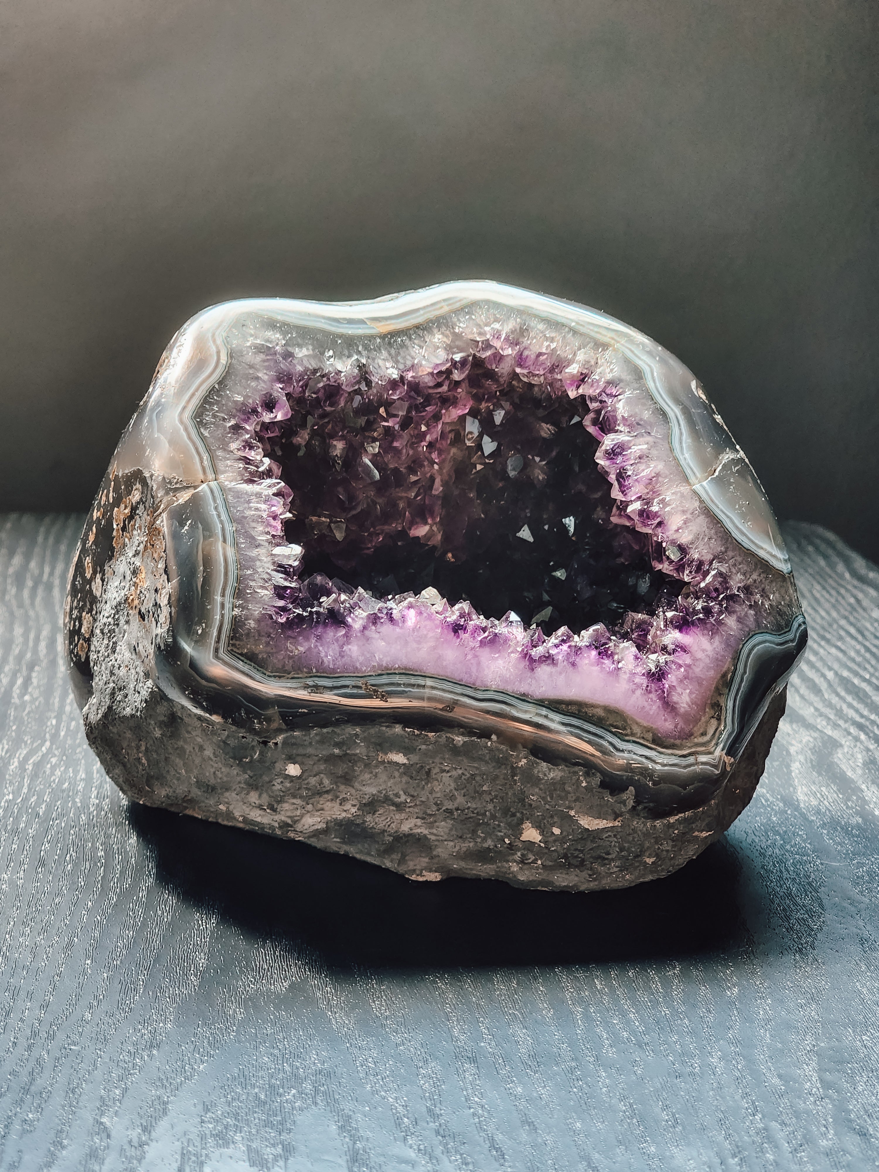 11 lbs. Atlantean Amethyst Geode from Uruguay